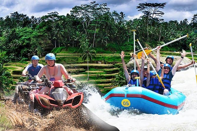 White water rafting in Bali and riding 4-wheeler through the countryside